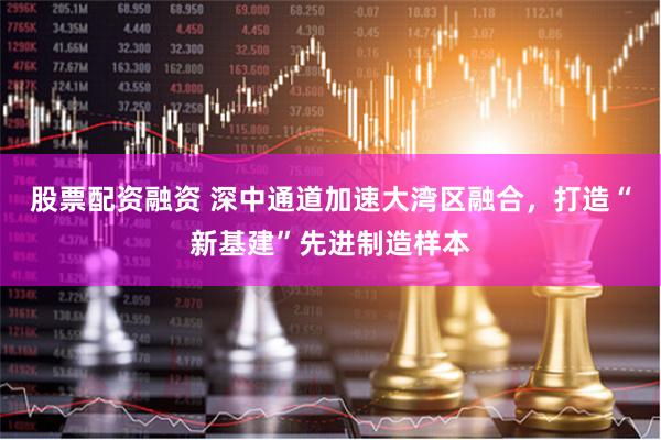 股票配资融资 深中通道加速大湾区融合，打造“新基建”先进制造样本